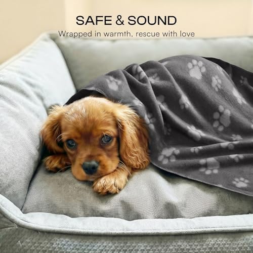 LINENLUX Fleece Dog Blankets 6-Pack, Soft Stretchy - Image 4