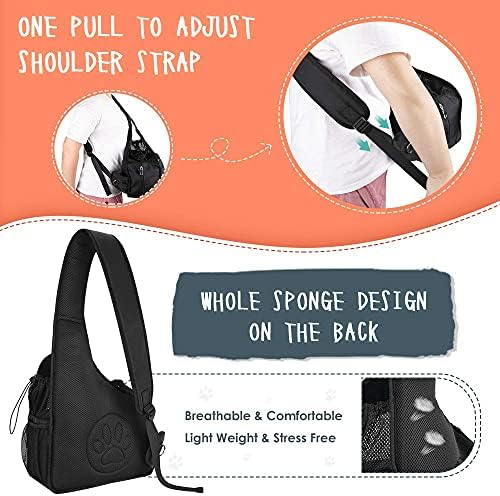Lukovee Pet Sling, Hands Free Hard Bottom Papoose - Image 5