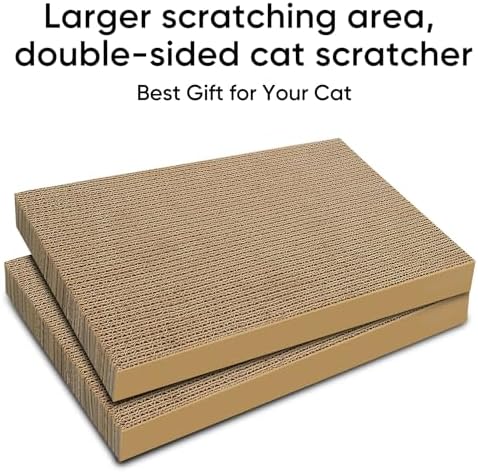 Cat Scratcher 8-Pack Refills, Large Cardboard Pads - Image 4