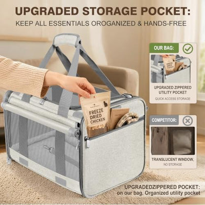 Soft Sided Cat Carrier for Anxious Pets - Image 6