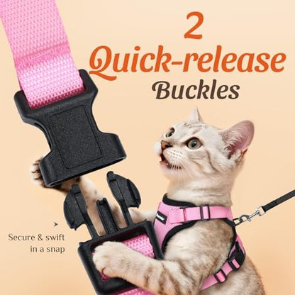Dooradar Cat Harness and Leash Set, Adjustable and Escape Proof - Image 4