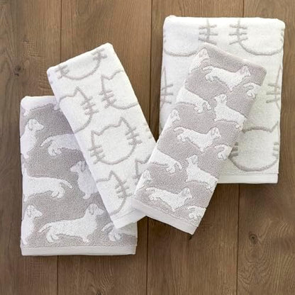 SKL Home Cat Bath Towel, 100% Cotton, Reversible - Image 5