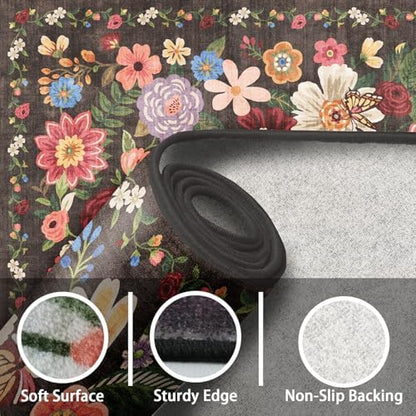 Bath Mat 17x24 Non Slip, Washable Low Pile Area Rug - Image 5