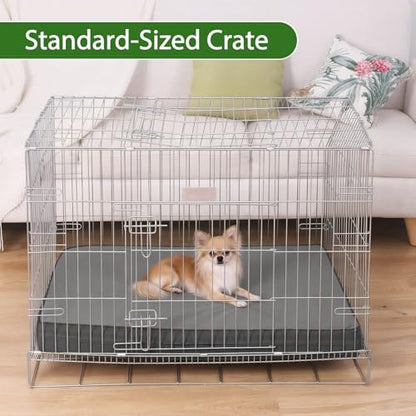 Waterproof Small Dog Bed Washable Orthopedic Wipeable Leather Crate Pad 24" - Image 5
