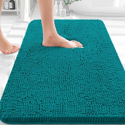 OLANLY Bathroom Rugs 36x24, Extra Soft Absorbent Chenille Bath Rugs by OLANLY