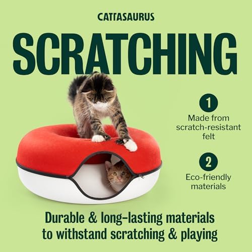 Cattasaurus Peekaboo Cat Cave, Extra Spacious - Image 6