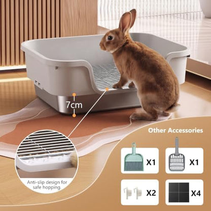 Stainless Steel Rabbit Litter Box - Image 4