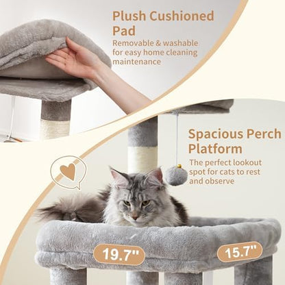Heybly Cat Tree, 71-Inch Tall Cat Tower - Image 3