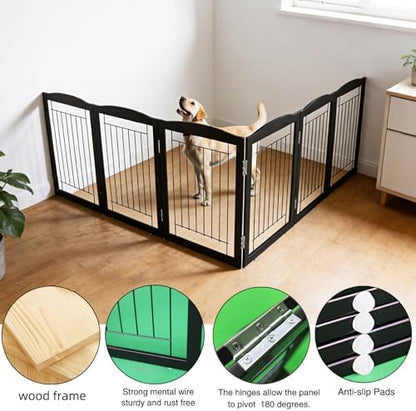 ZJSF Freestanding Foldable Dog Gate - Image 5