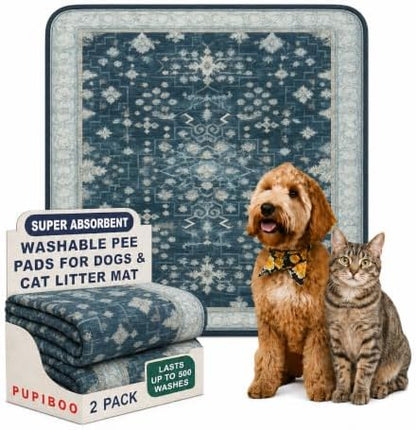 PUPIBOO Washable Pee Pads for Cats & Dogs by PUPIBOO
