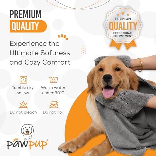 Dog Towels for Drying Dogs Super Absorbent Microfiber Pet Grooming Towel for - Image 5