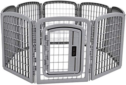 Amazon Basics 8-Panel Octagonal Plastic Dog Playpen, Indoor/Outdoor Pet Fence by AmazonBasics