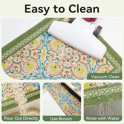 Cat Litter Mat, Waterproof & Non-Slip Backing, Litter Box Catcher, Soft on - Image 4