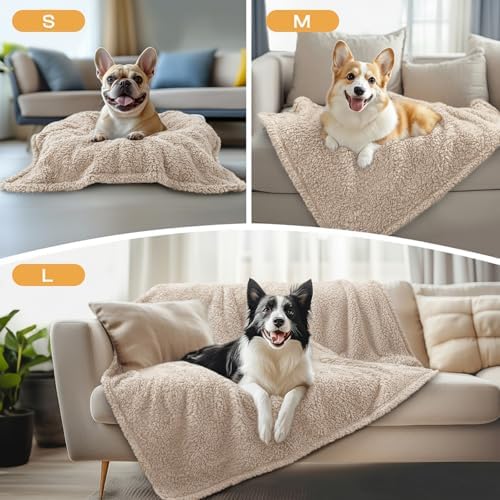 3 Pack 3 Calming Blankets Fluffy Premium Fleece Pet Blanket Soft Sherpa Throw - Image 3