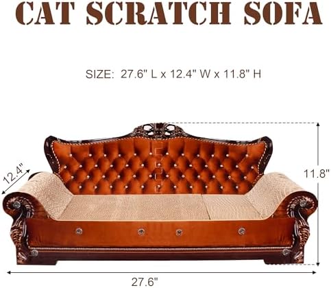 COOZMENT Sofa-Shaped Cat Scratching Couch & Lounge Bed - Image 2