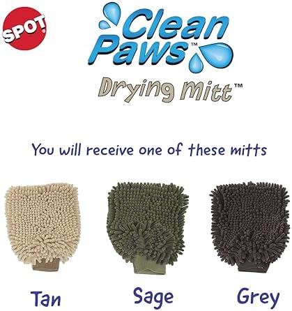 SPOT Clean Paws Chenille Microfiber Dog Towel Mitt - Image 2