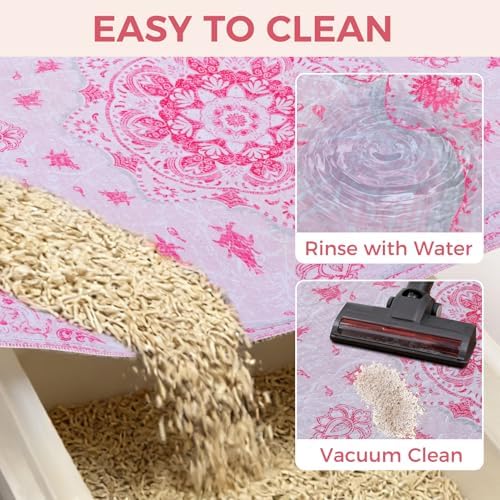 Homimp Cat Litter Mat 2 Pack, Litter Trapping Mat Contains Mess from Box - Image 4