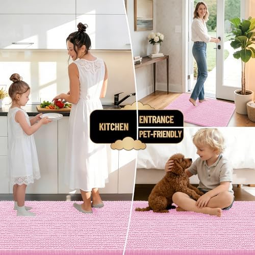 OLANLY Thick Chenille Bathroom Rugs 36x24, Soft Absorbent Bath Mat - Image 6