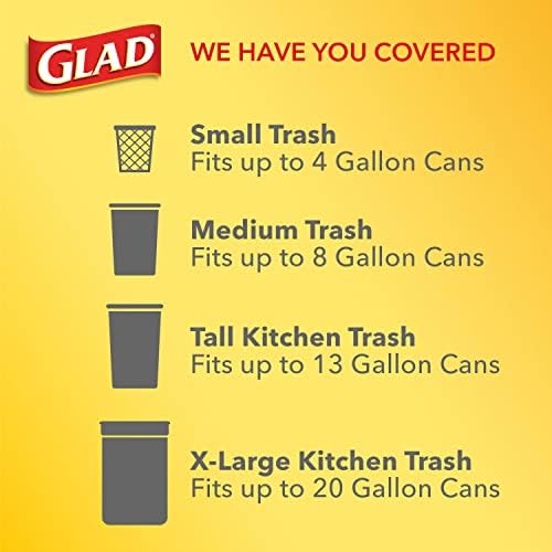 Glad ForceFlex Tall Kitchen Trash Bags, 13 Gallon, Gain Lavender - Image 6