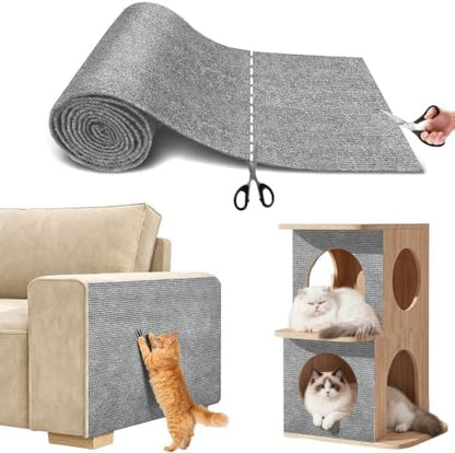 Cat Scratch Mat for Couch, 78.7x15.8 in Self-Adhesive by SEPAZON