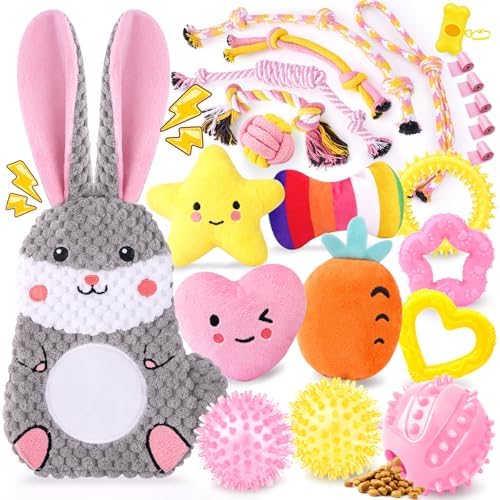 Zeaxuie 23 Pack Pink Puppy Toys by Zeaxuie