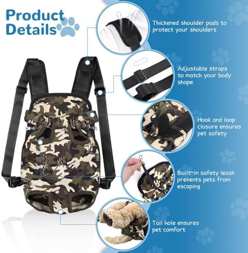 YUDODO Pet Dog Carrier Backpack Adjustable Front Carrier - Image 2