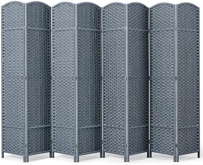 JOSTYLE Outdoor Privacy Screen 8-Panel Folding Room Divider Space Partition by Jostyle