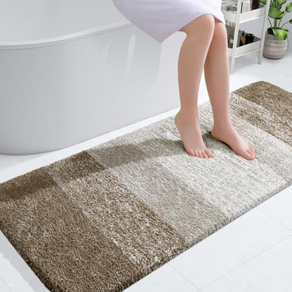 OLANLY Bathroom Runner Rug 54x24, Extra Soft Absorbent Microfiber Bath Rugs by OLANLY