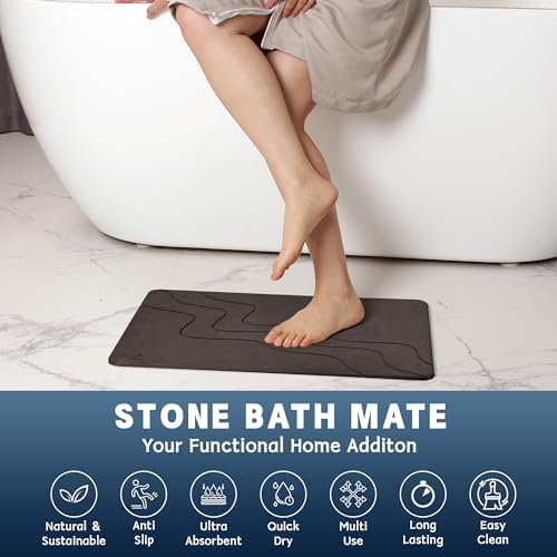 Stone Bath Mat Diatomaceous Earth Shower Mat - Image 6