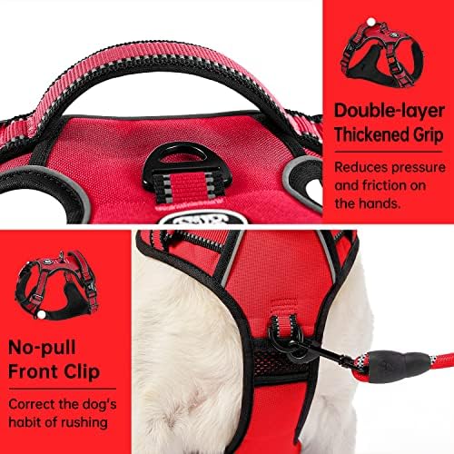 IVY&LANE No Pull Dog Harness for Medium Dogs, Reflective Dog Vest Harness - Image 4