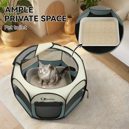 Siedihit Dog Cat Playpen, Puppy Pet Playpen Indoor - Image 6