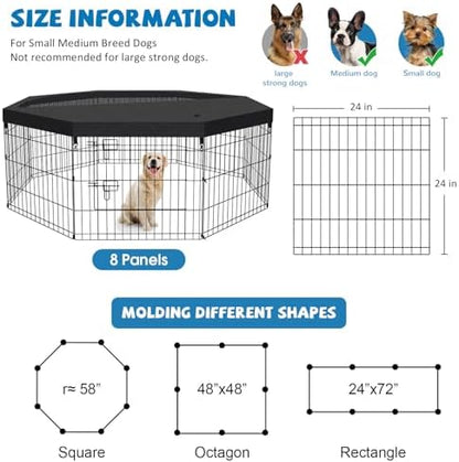 Artmeer 24-Inch Dog Playpen - Image 3