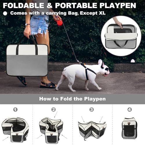 Aivituvin Dog Playpen Foldable Pet Play Pens - Image 4