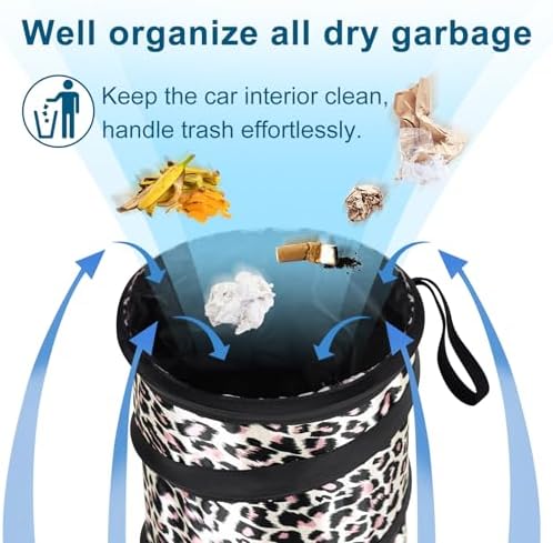 Car Trash Can, 2 Packs Mini Car Garbage Can, Collapsible Trash Bin - Image 7