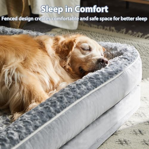 WNPETHOME Orthopedic Washable Dog Bed Large - Image 2