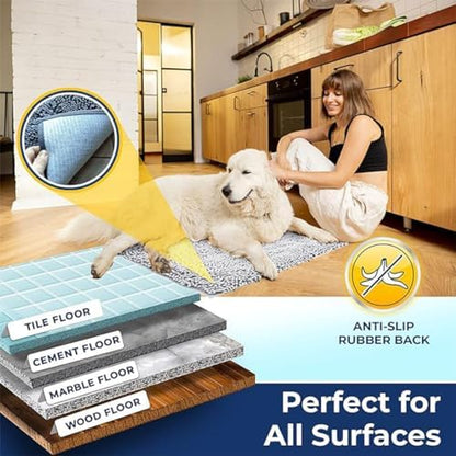 Muddy Mat® | Chenille Bathroom Rugs Quick Dry Microfiber Mats Non Slip Washable - Image 5