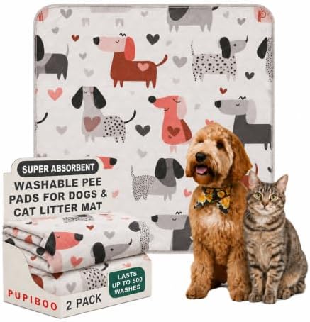 PUPIBOO Washable Pee Pads for Dogs and Cats by PUPIBOO