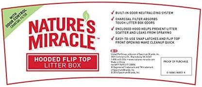 Nature's Miracle Oval Hooded Litter Box - Image 2