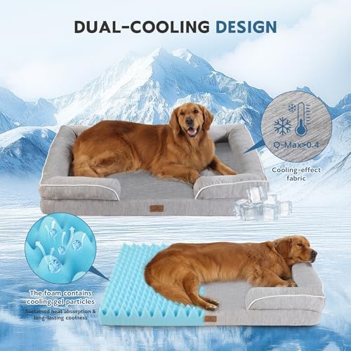Cooling Dog Bed, Dual-Cooling Design, Q-Max >0.4 Cool Pet Beds - Image 2