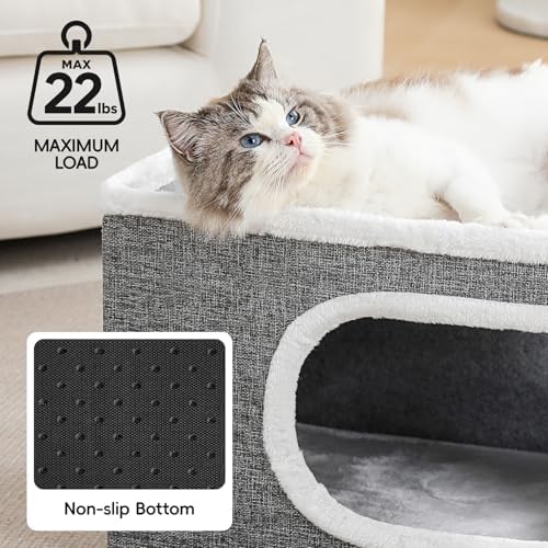 Cat Beds for Indoor Cats, Large Covered Cat Bed Cave - Image 2