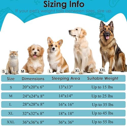 Extra Large Dog Beds, 36in Human Dog Anxiety Relief Comfort Bed - Image 2