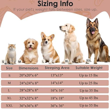 28in Large Dog Bed, Calming Donut Bed - Image 2