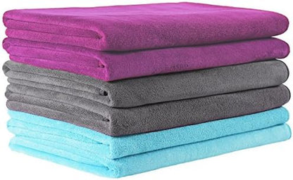 JML Microfiber Bath Towel Set, 6 Pack by JML