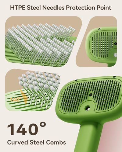 ROJECO 3-in-1 Pet Steam Brush, Spray Hair Removal Detangling Comb - Image 6