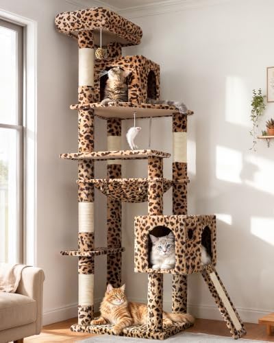 Globlazer F70 Pro Leopard Heavy Duty Cat Tree Tower by Globlazer