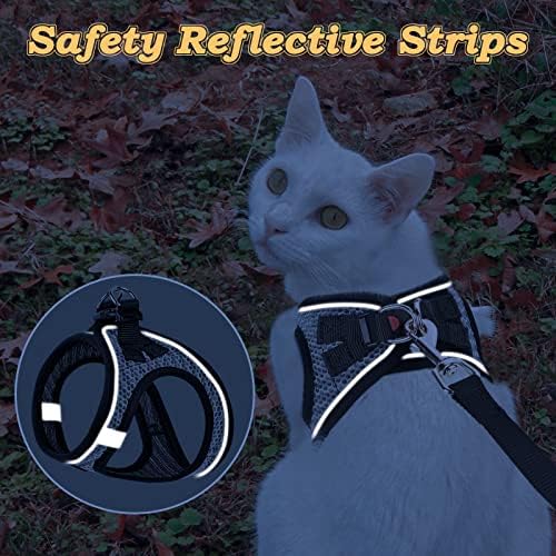 Cat Harness and Leash for Walking Escape Proof, Adjustable Kitten Vest Harness - Image 5