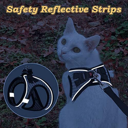 Cat Harness and Leash for Walking Escape Proof, Adjustable Kitten Vest Harness - Image 5