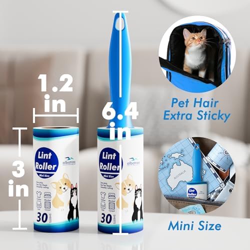 150 Sheets Mini Lint Rollers for Clothes, Small Size - Image 2