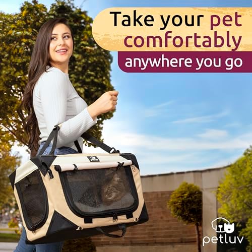 Cat & Dog Carrier, Fits Most Cats or Small Dog Comfortably - Image 4