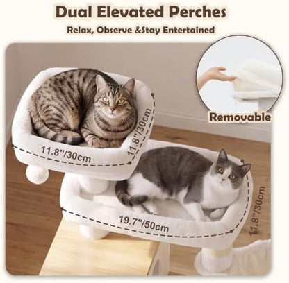 Heybly Wooden Cat Tree - Image 3